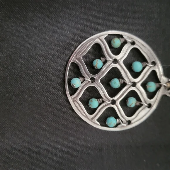 Silpada hoop earring with turquoise beads (1) - Picture 5 of 5